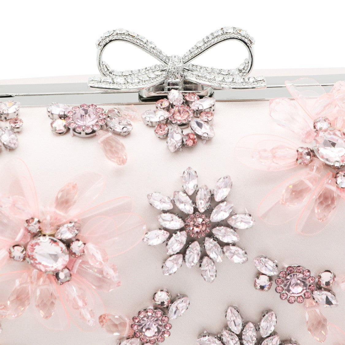 Self-Portrait Pink Embellished Clutch