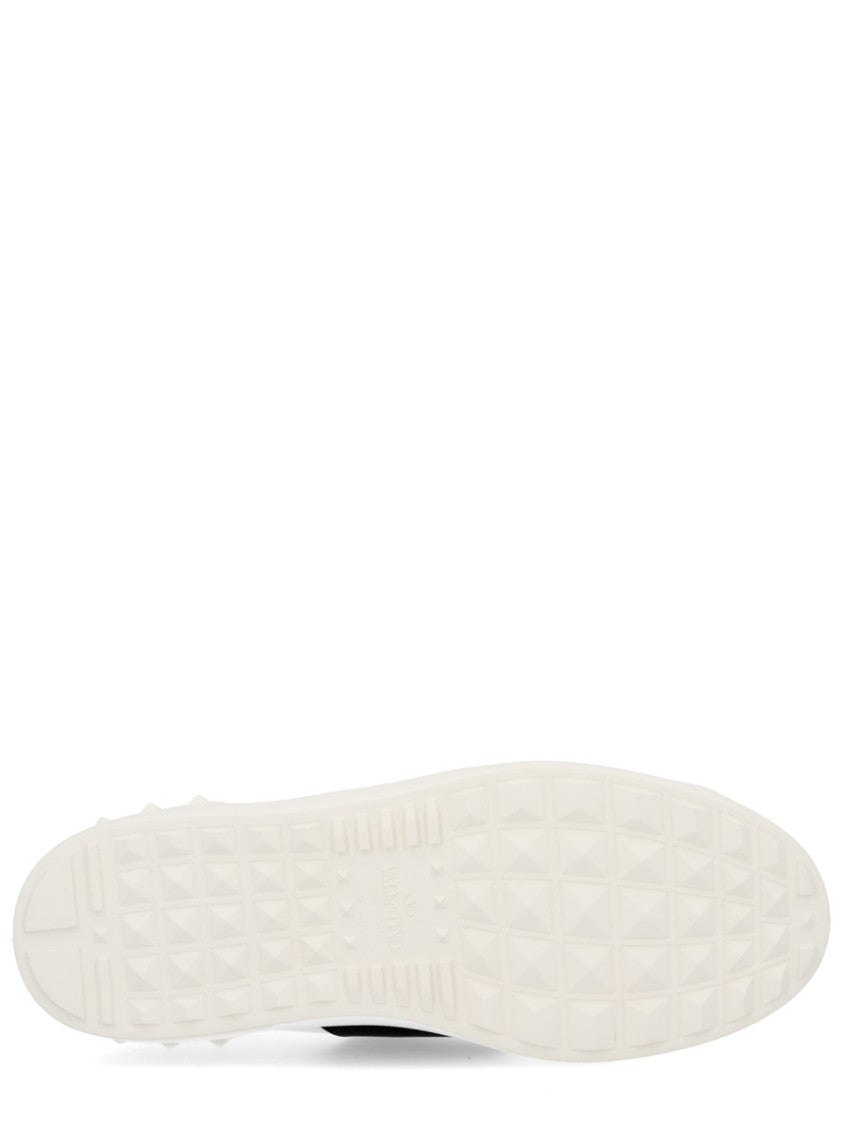 Valentino Garavani Open Midfoot Strap Leather Sneakers