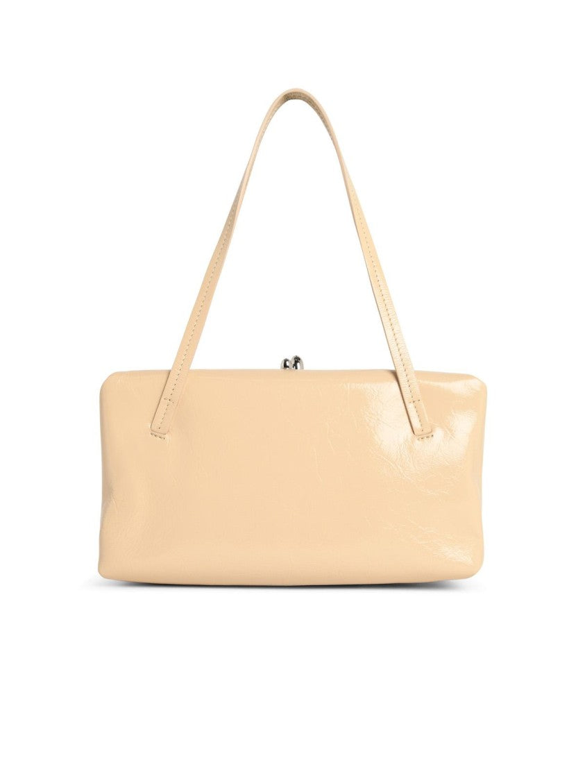 Jil Sander 'Goji Pillow' Small Beige Leather Bag