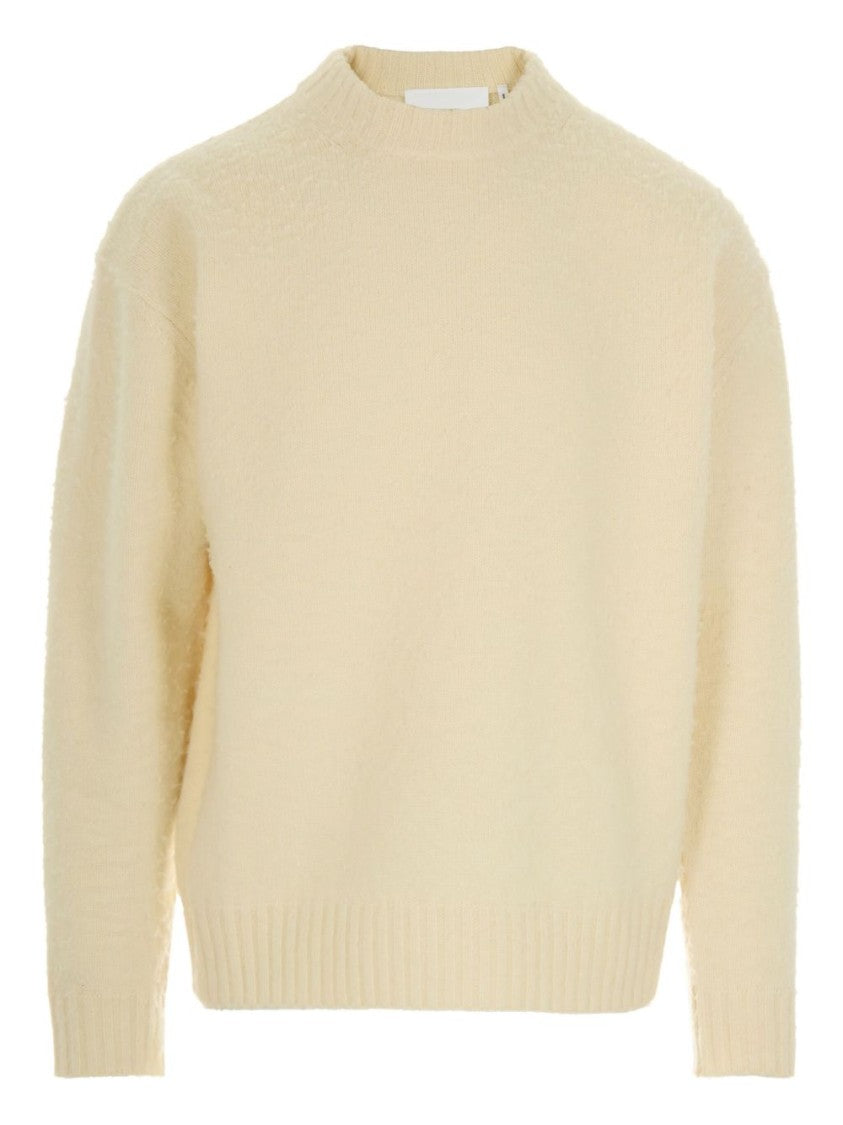 Axel Arigato Patch Beyond Crew Neck Sweater With Ribbed Hem
