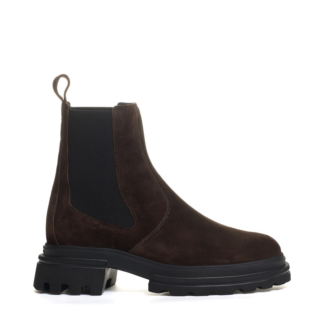 Hogan Chelsea Boot Elastic Suede Brown