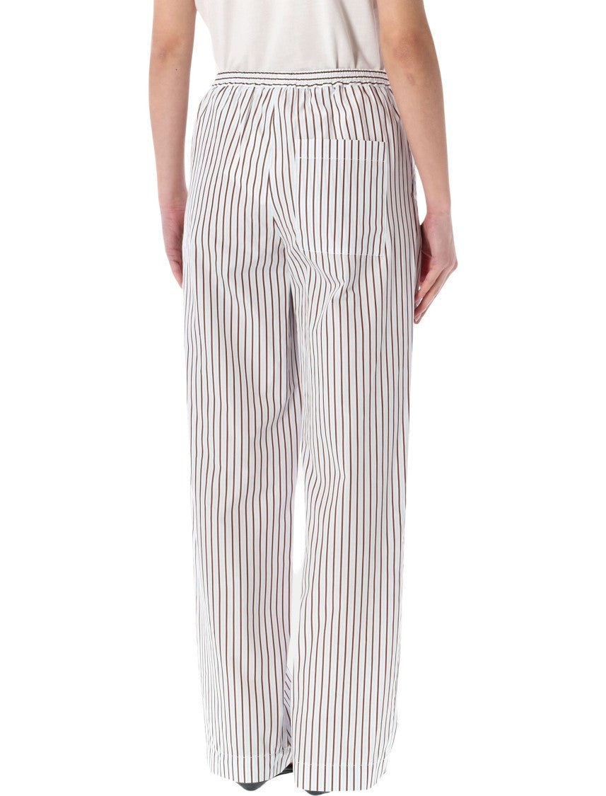Loulou Studio Cisco Striped Cotton Popline Cisco Pants