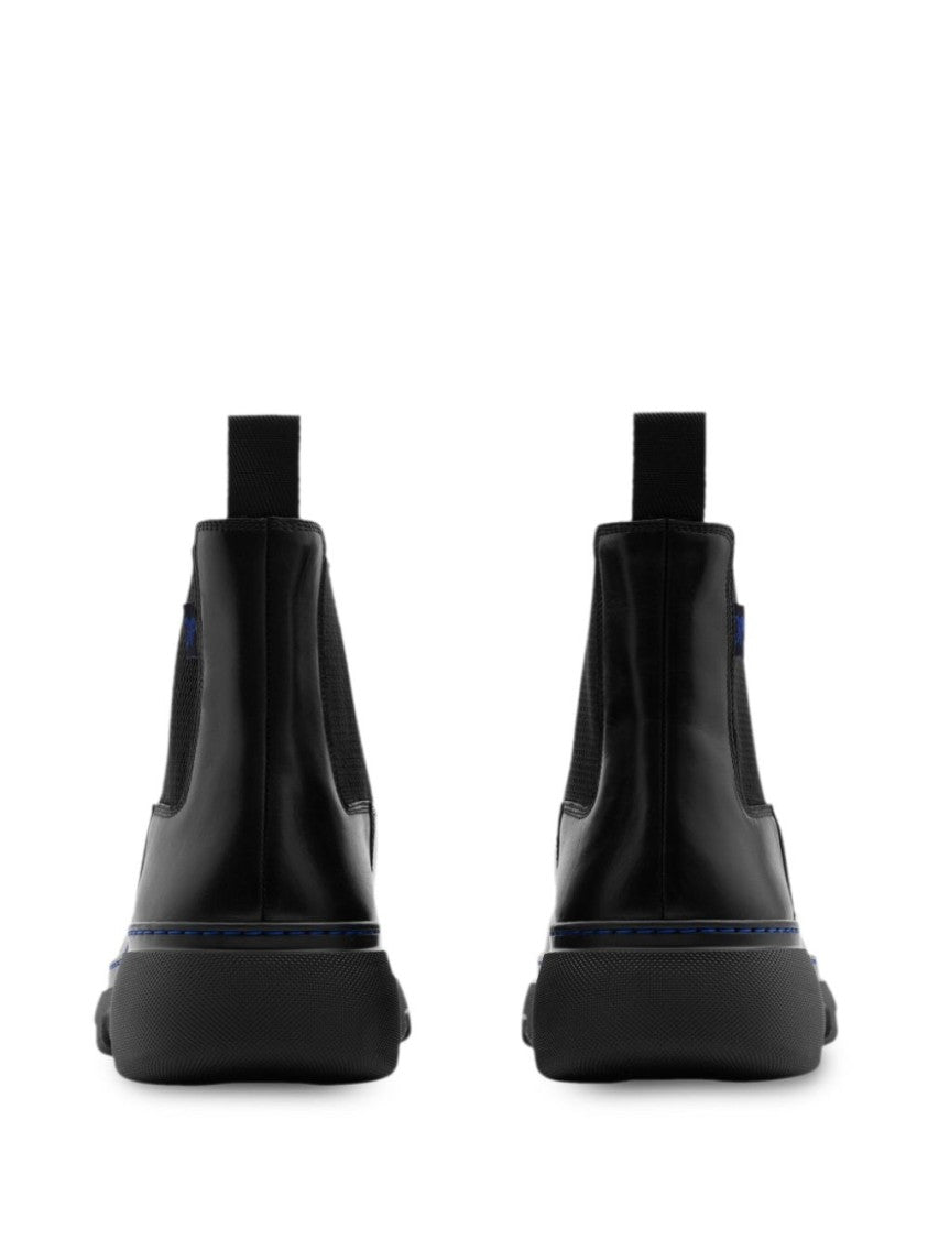 Burberry Modern Chelsea Boots With Sole And Contrasting Stitching