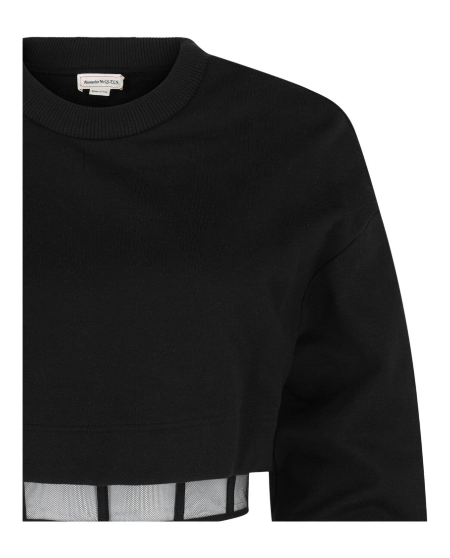 Alexander Mcqueen Layered Cropped Sweatshirt