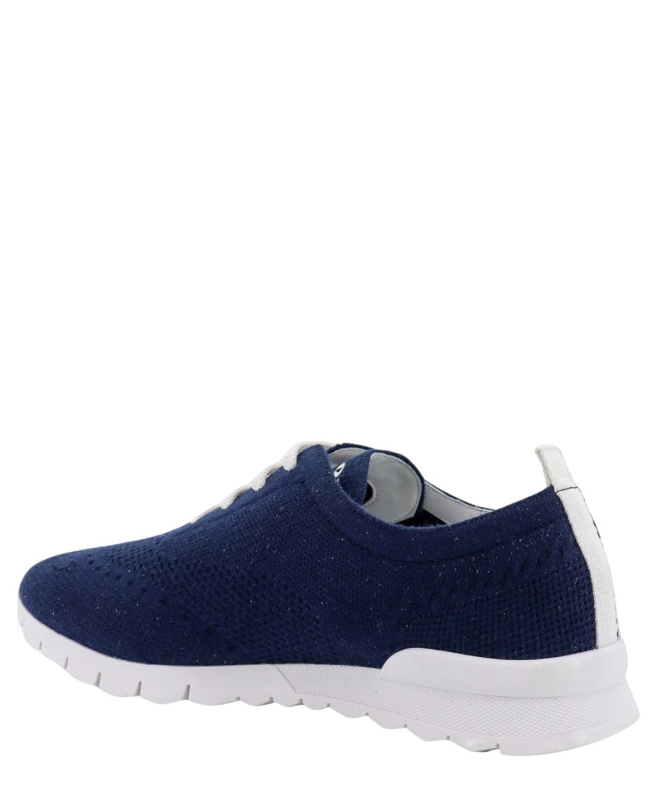 Kiton Deep Blue Knitted Sneakers
