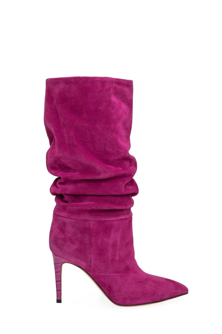 Paris Texas Fuchsia Slouchy Stiletto Suede Boots