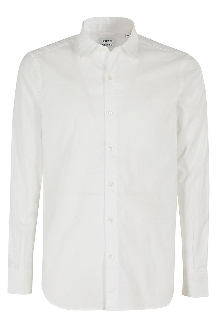 Aspesi Reduced White Shirt With Classic Collar