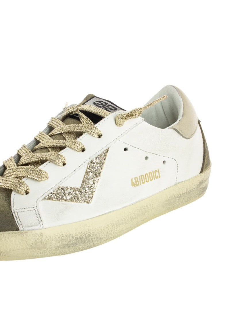 4B12 Low-Top Sneakers With Suede Overlays