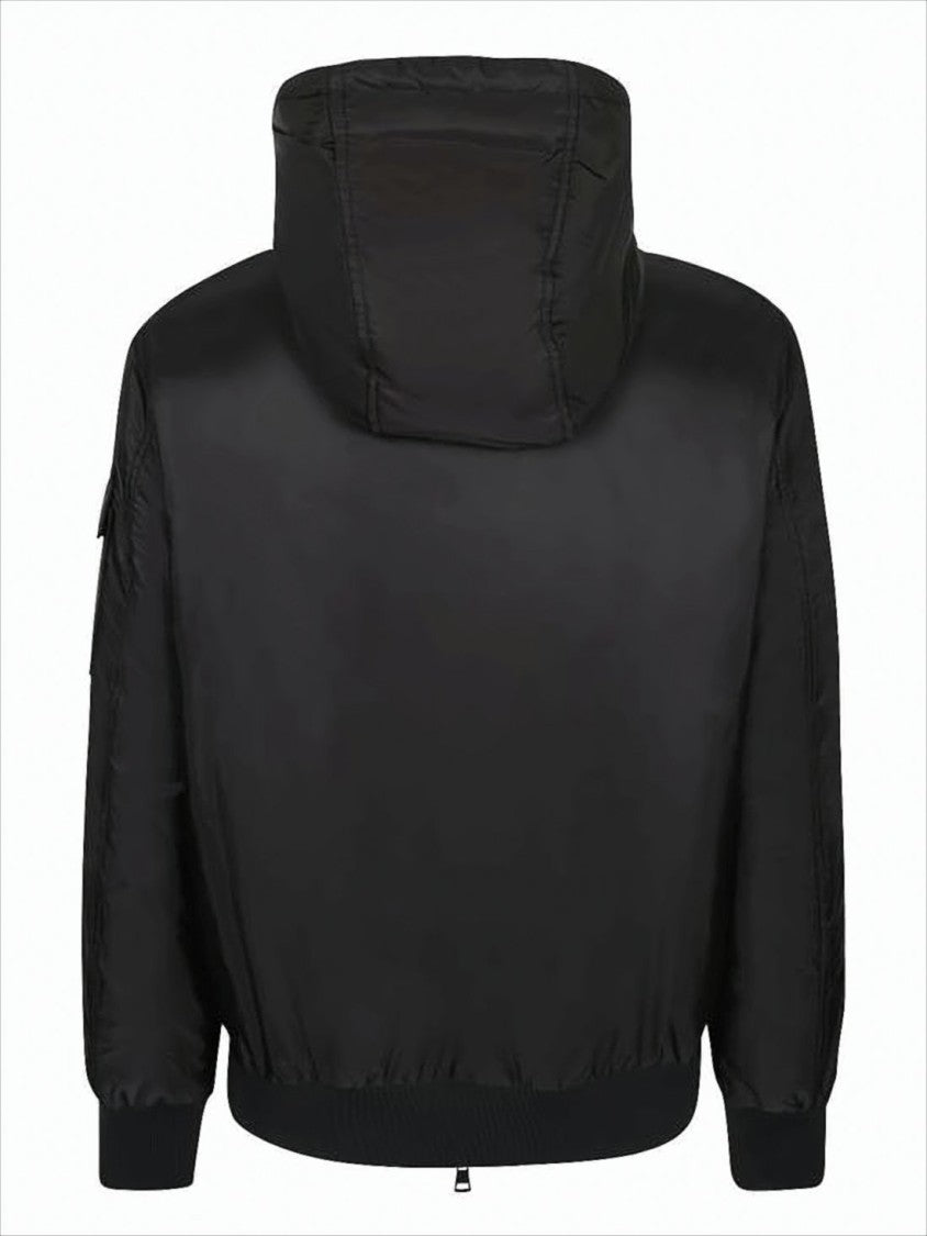 Moncler Smooth-Finish Hooded Short Padded Jacket