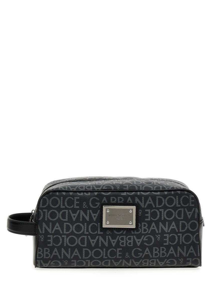 Dolce & Gabbana Leather Toiletry Bag