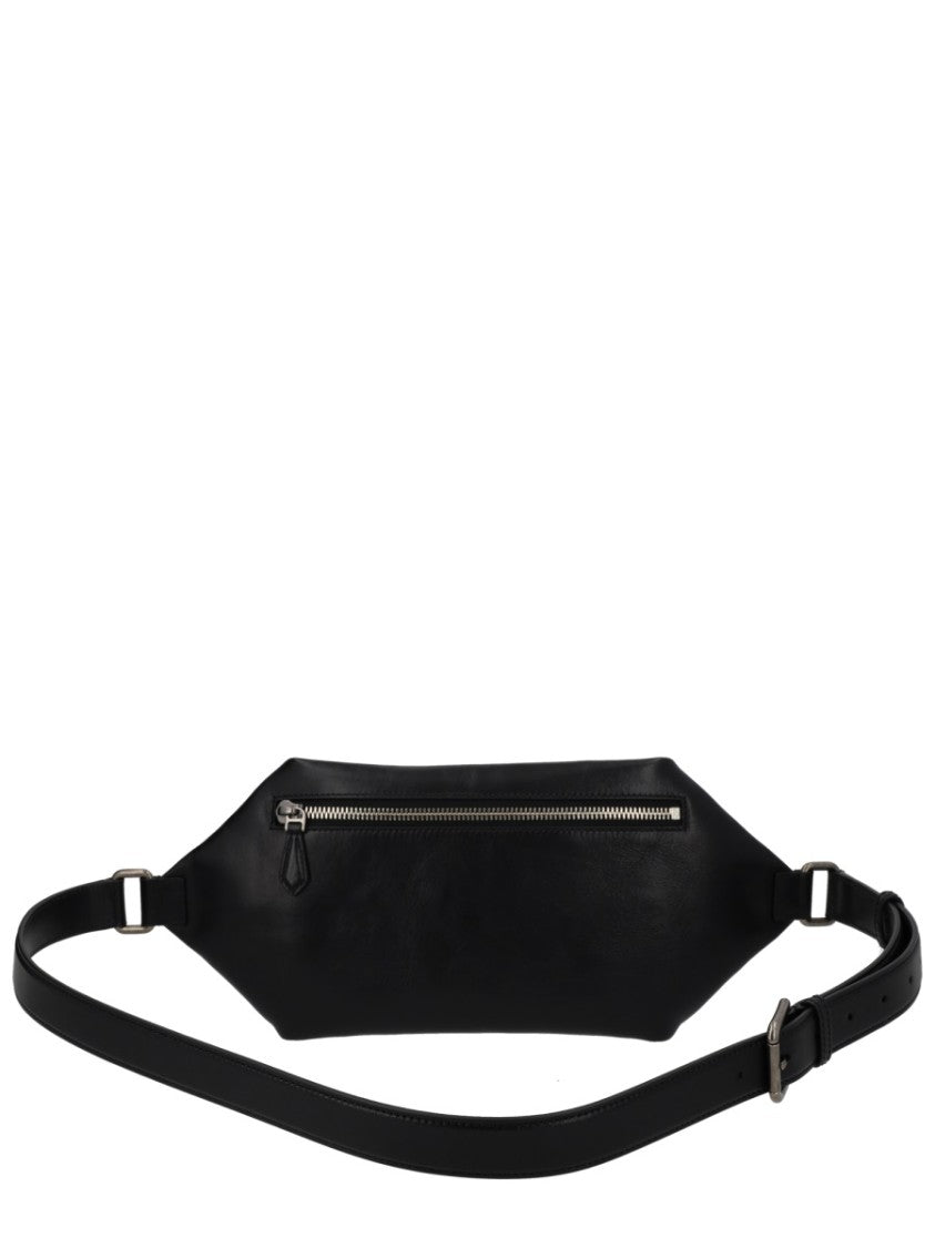 Dolce & Gabbana Black Lock Metallic Central Clutch