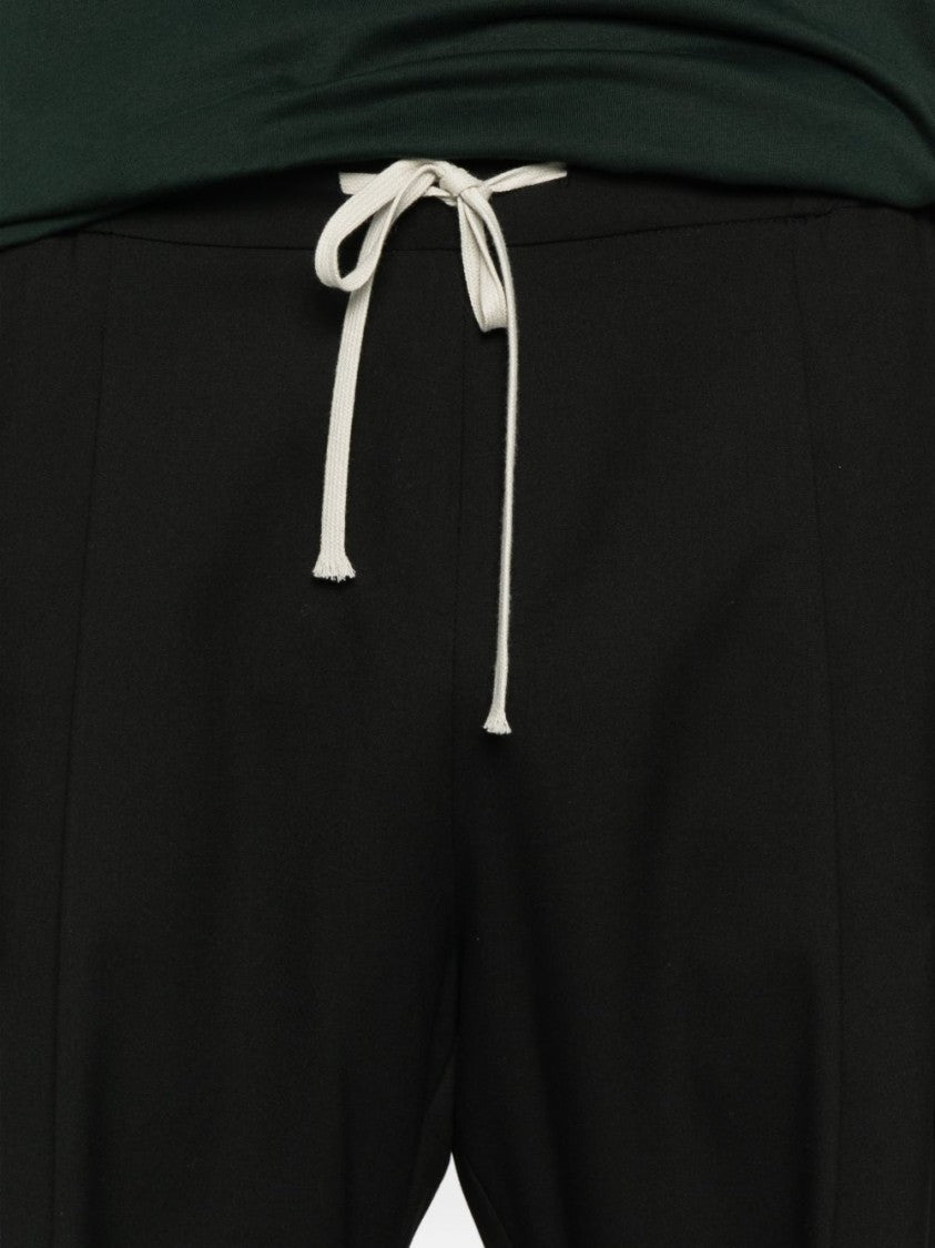 State Of Order Wide-Fit Black Joggers With Drawstring Waist