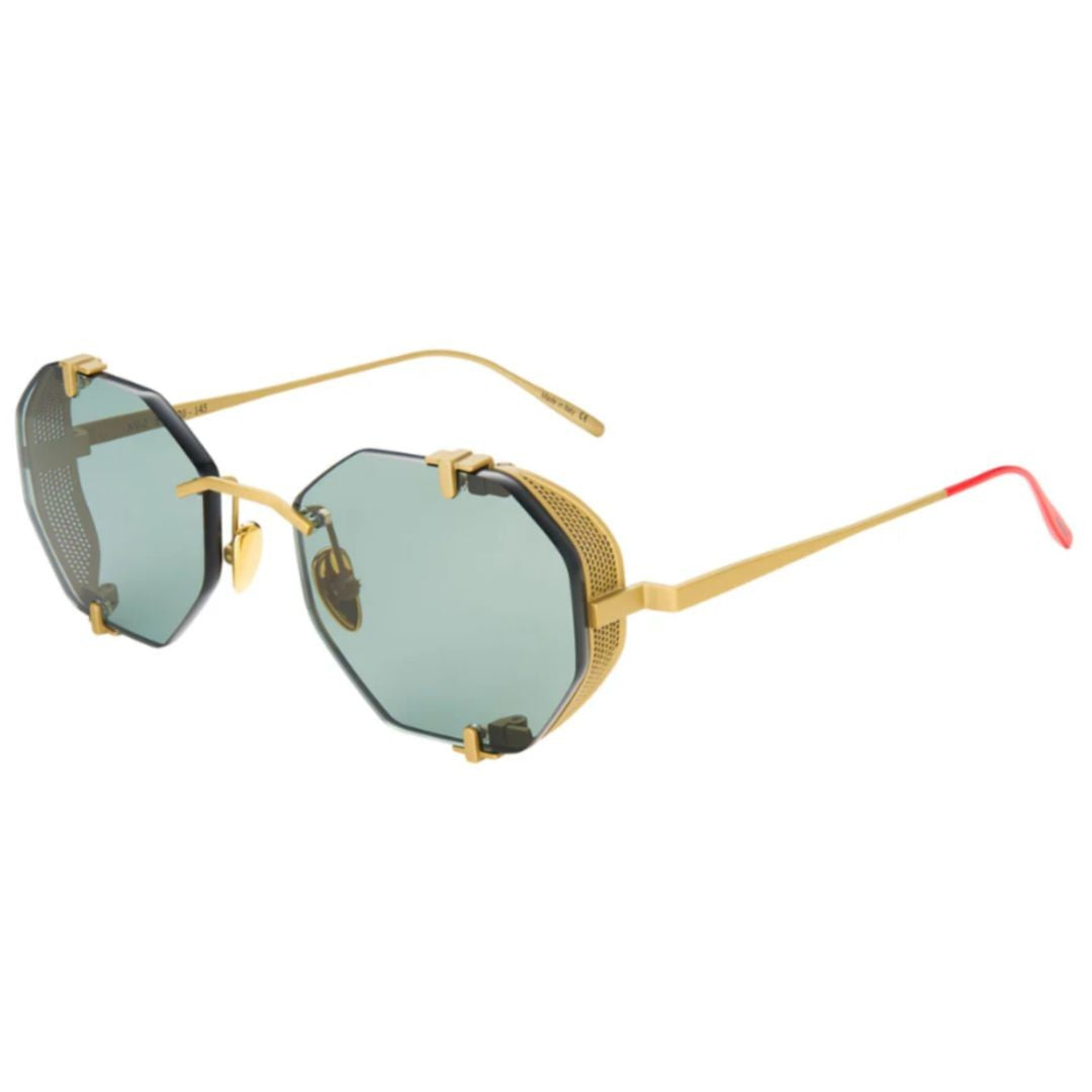 Vysen Sever Sv-2 Octagonal Frameless Sunglasses With Gold-Toned Titanium Accents