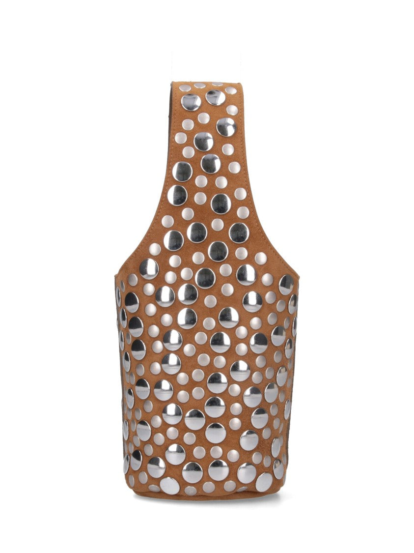 Khaite "Livia" Studded Bag Brown