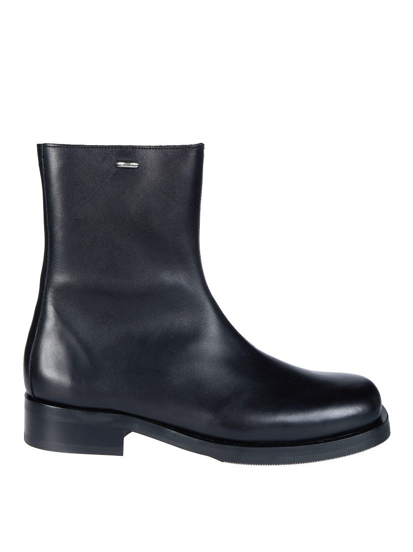 Our Legacy Polished Black Camion Ankle Boots