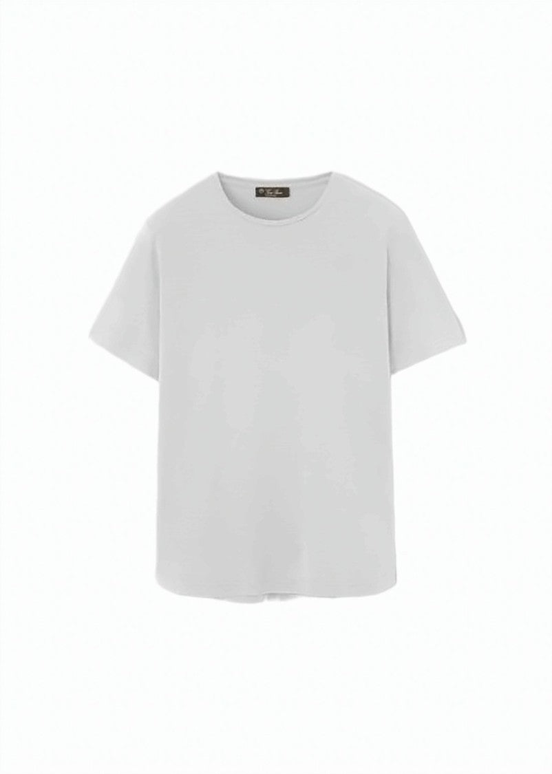 Loro Piana Luxury Silk-Cotton Blend Short-Sleeved Top
