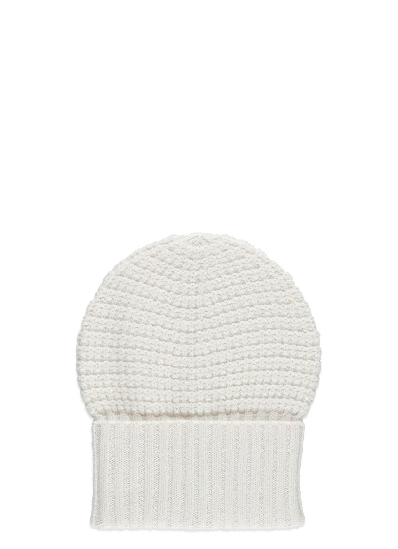 Fabiana Filippi White Wool-Blend Sequined Beanie