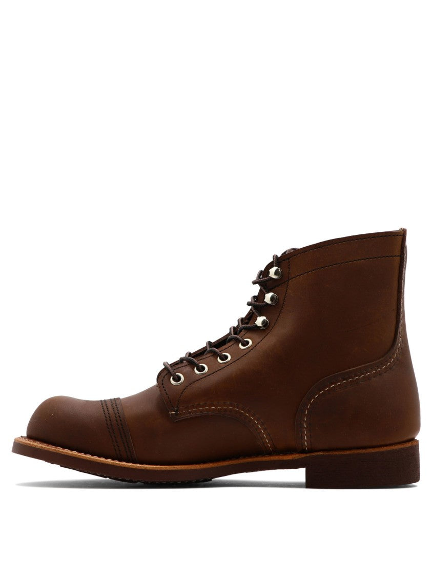 Red Wing Brown Leather Ankle Boots