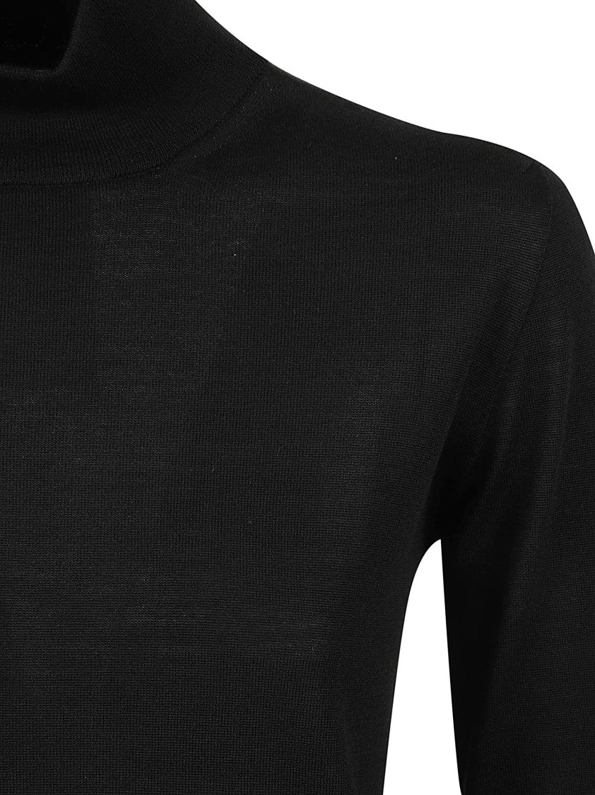 Max Mara High Neck Black Sweater