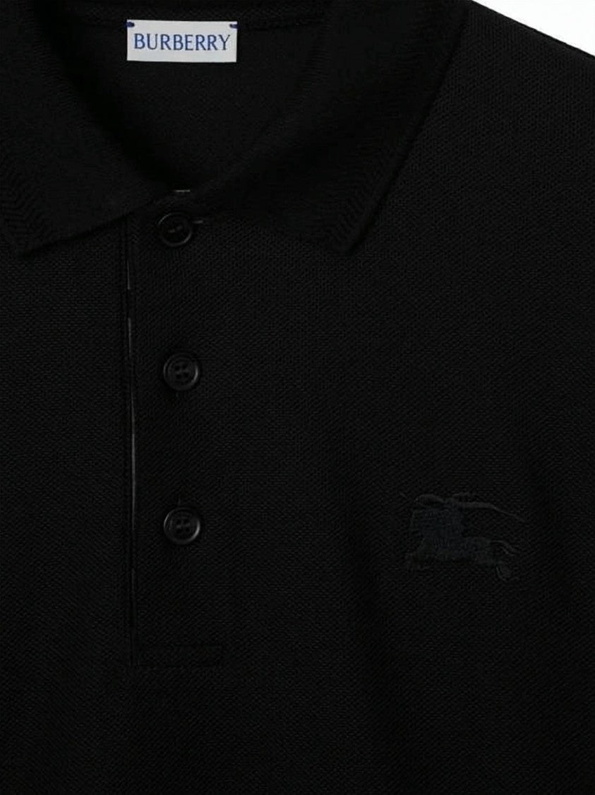 Burberry Long-Sleeve Polo Shirt With Classic Collar