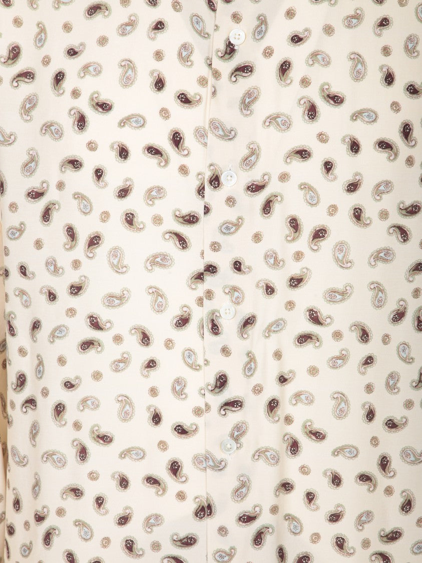Paul Smith Paisley Patterned Shirt With Classic Collar