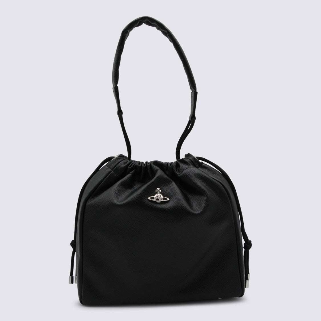 Vivienne Westwood Black Lace-Fastening Satchel