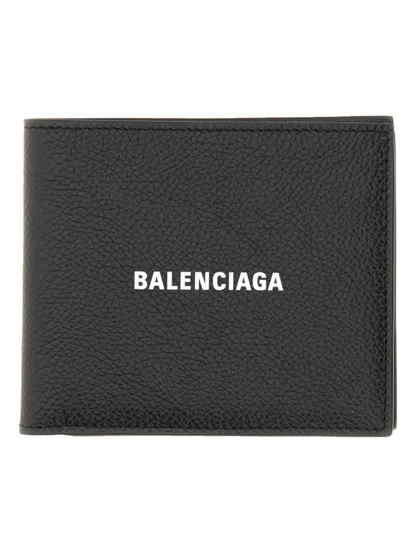 Balenciaga Cash Bi-Fold Leather Wallet