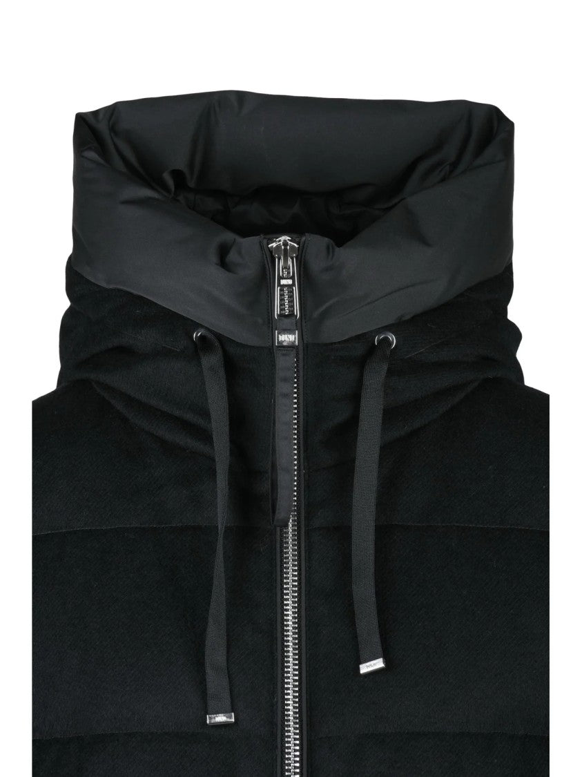 Duno Black Wool-Blend Keiko Down Jacket
