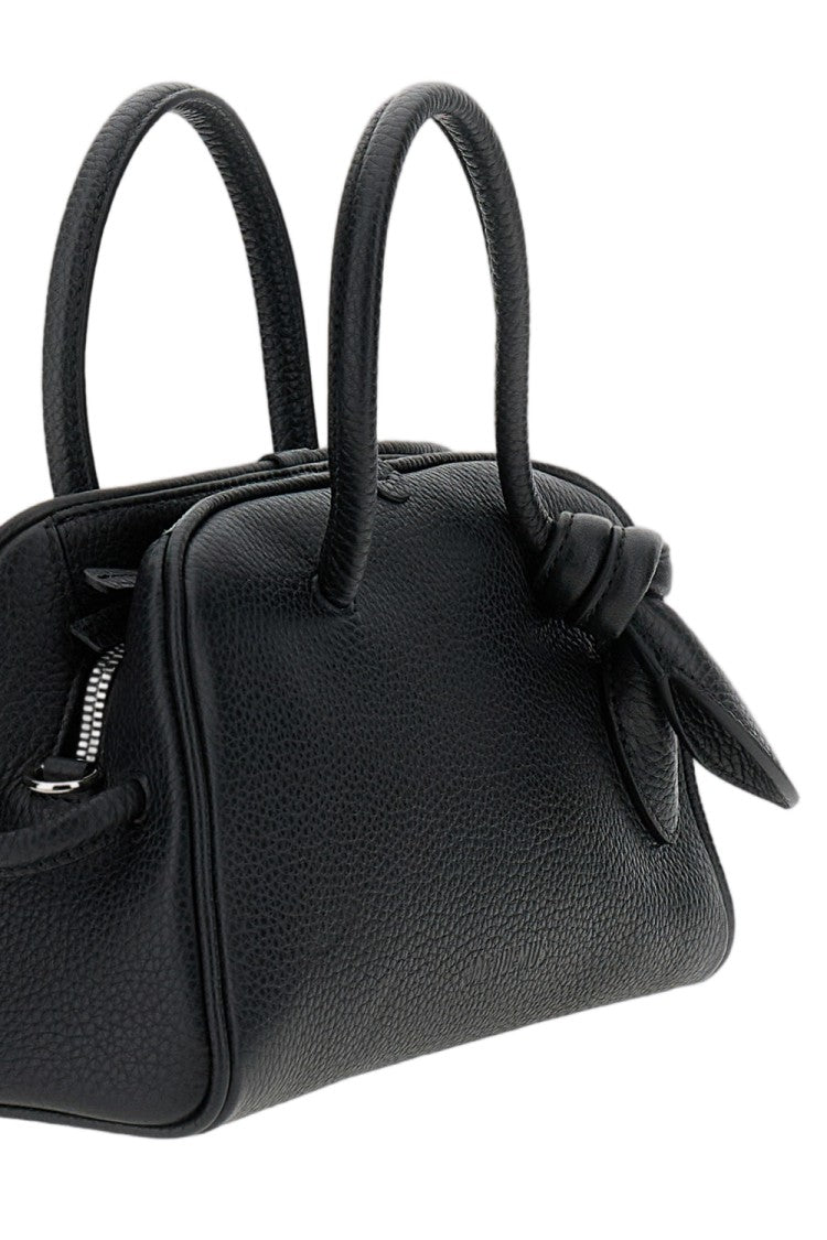 Jacquemus Petite Structured Bowling Bag With Bow Detail