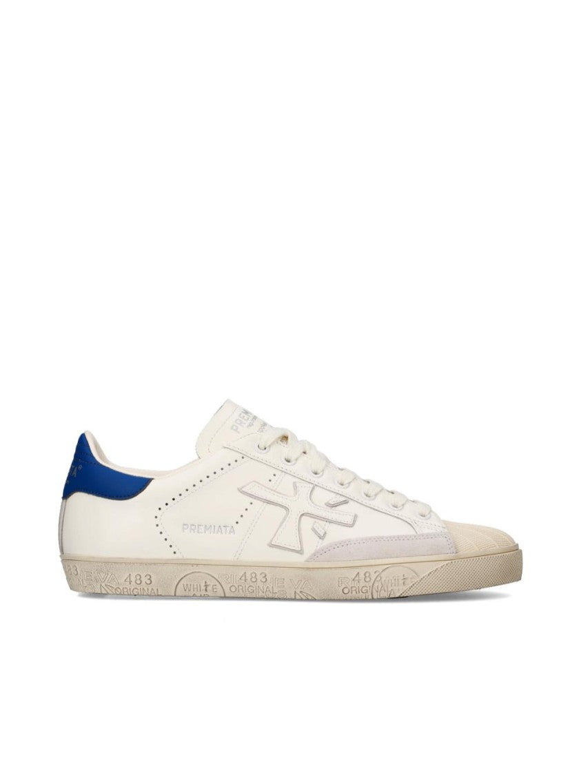 Premiata Leather Suede Lace-Up Sneakers
