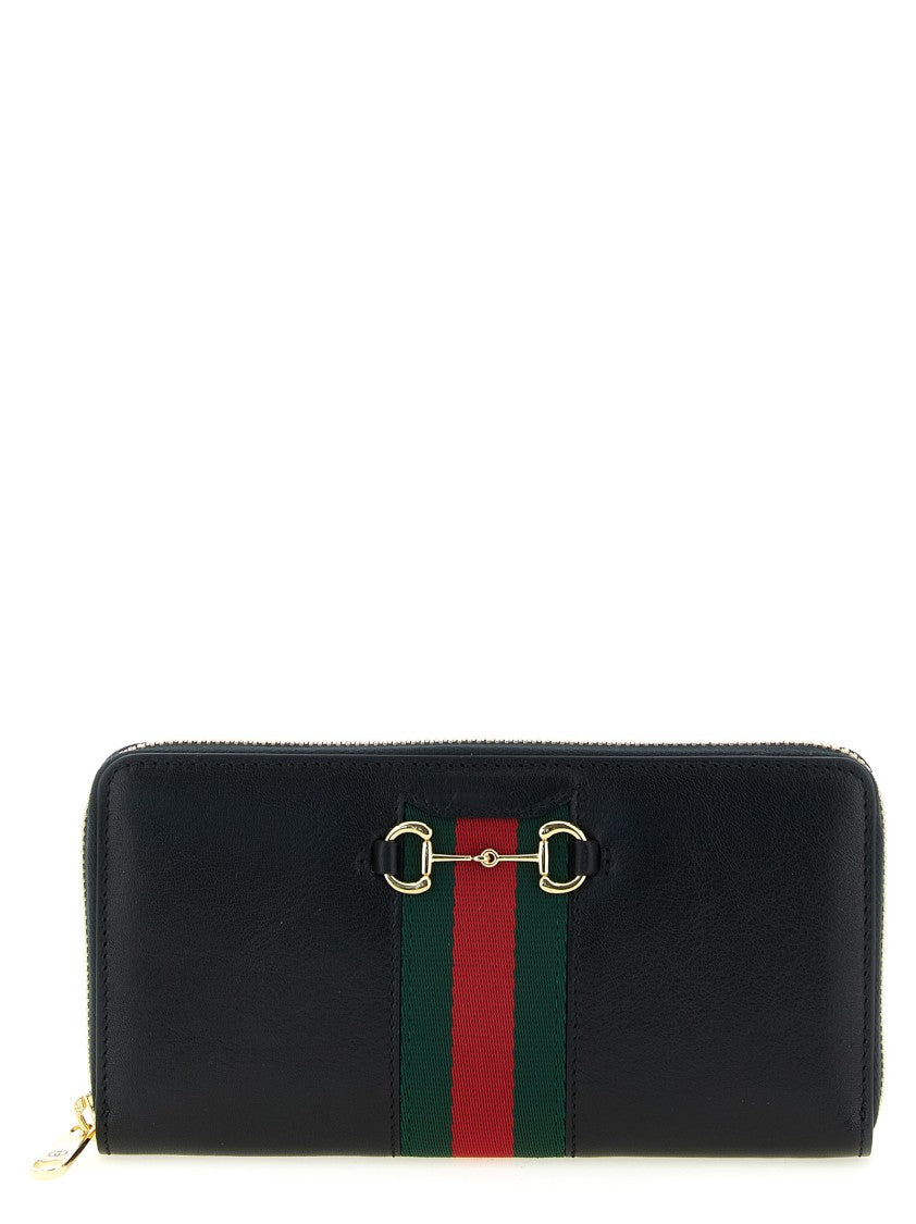 Gucci ' Horsebit Web' Wallet