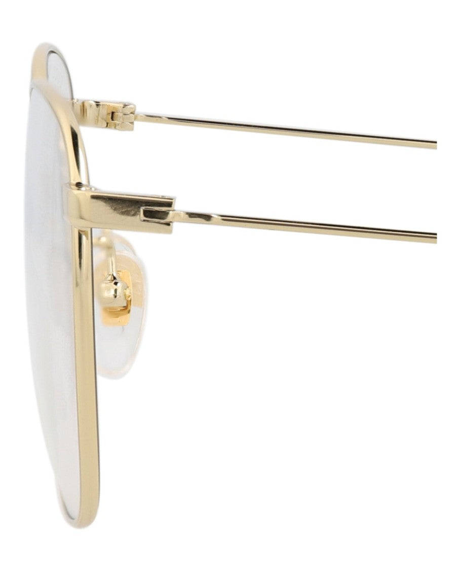 Gucci Square-Frame Metal Sunglasses