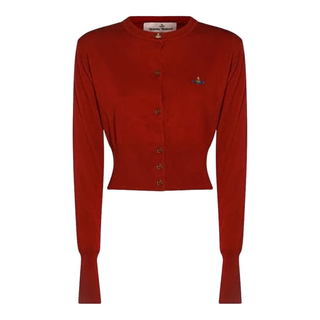 Vivienne Westwood Cropped Fitted Cardigan With Button-Down Front