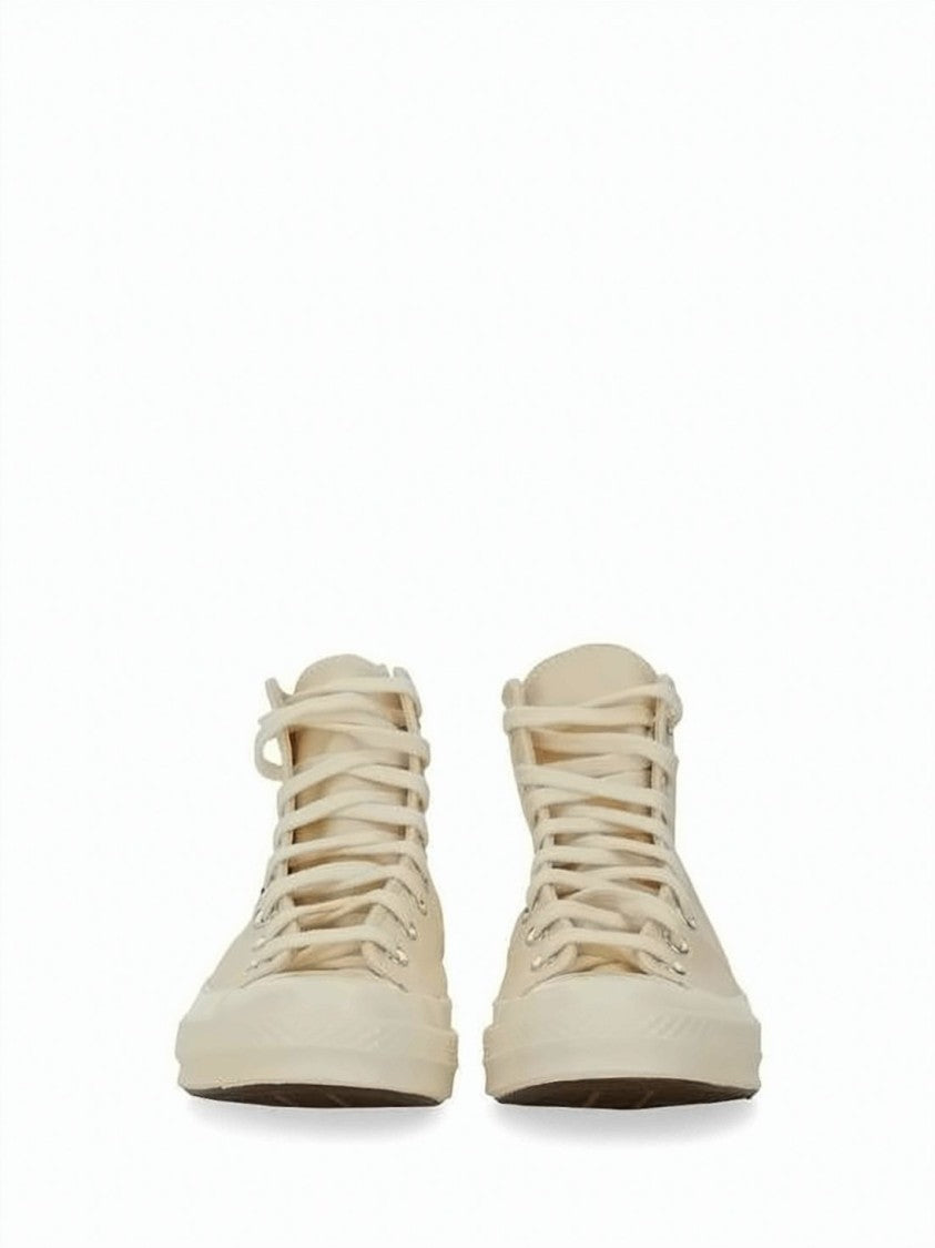 Comme Des Garçons High-Top Canvas Sneakers With Distinctive Heart Logo