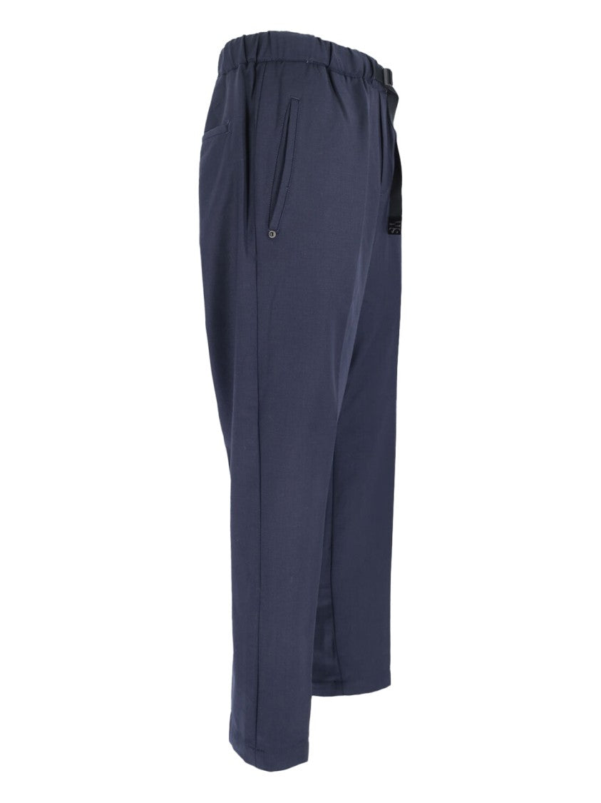 White Sand Wool-Blend Pants – Blue