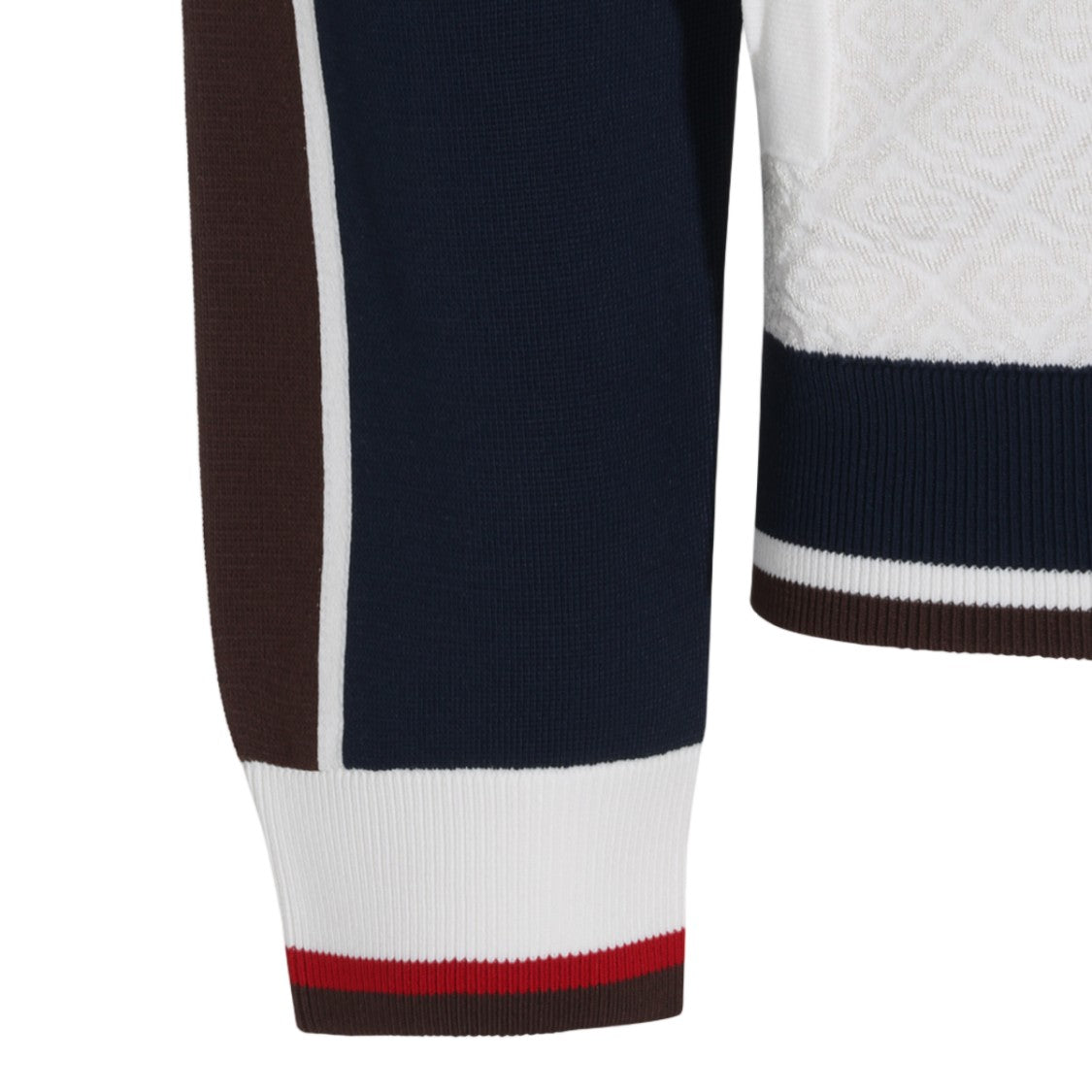 Casablanca Zip-Up Sweater With Structured Collar And Sporty Detailing