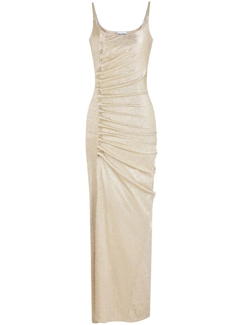 Paco Rabanne Neutral Dress With Minimalist Silhouette