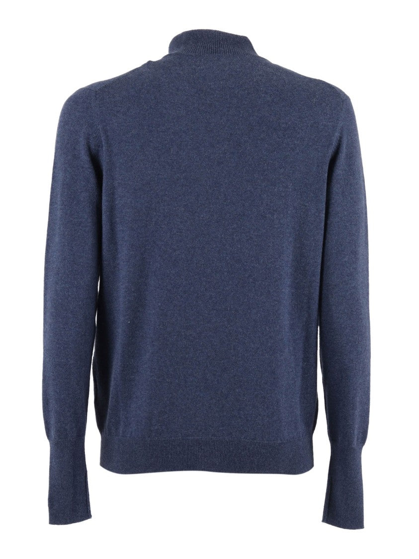 Ballantyne High-Neck Cashmere Pullover With Minimalist Design