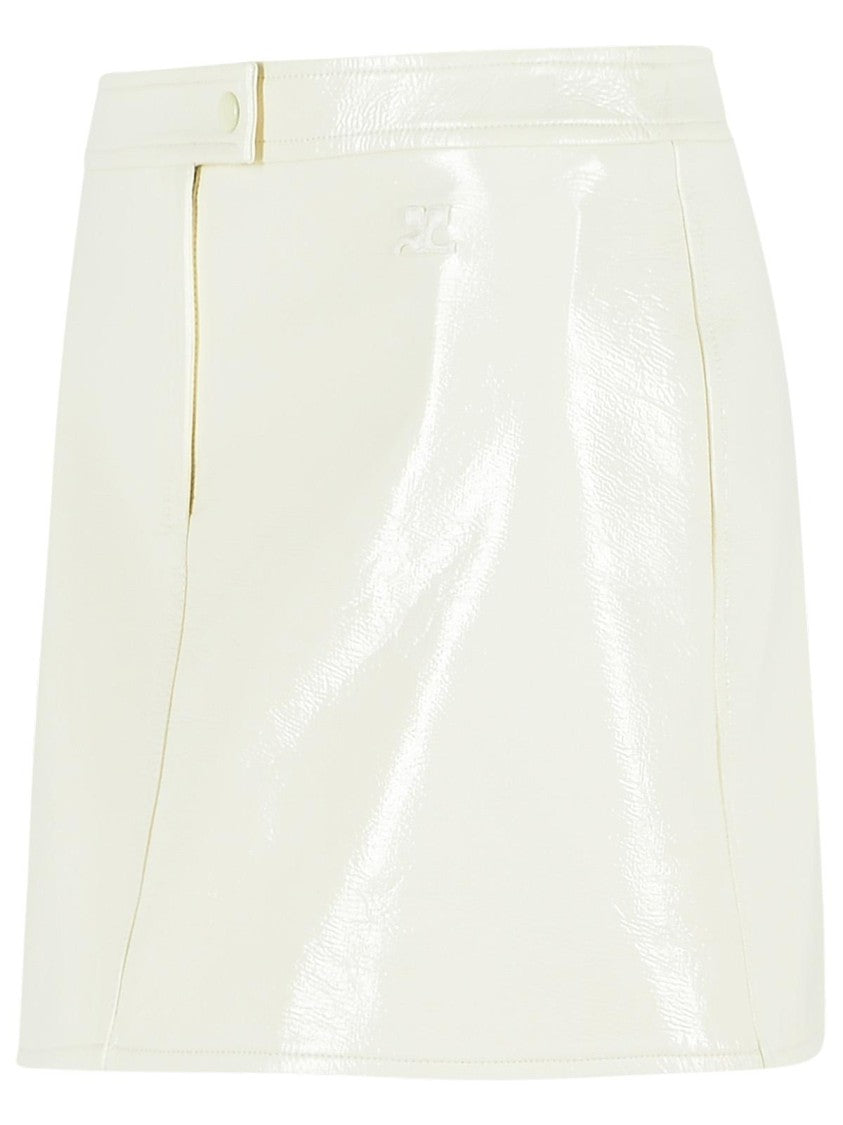 Courrèges Reedition' White Polyester Blend Miniskirt