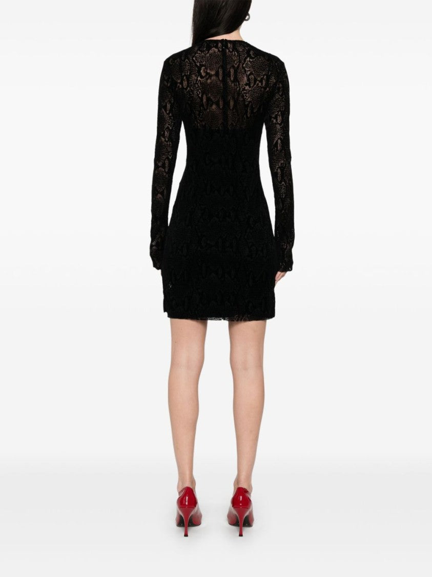 Givenchy Black Crew Neck Detachable Slip Dress
