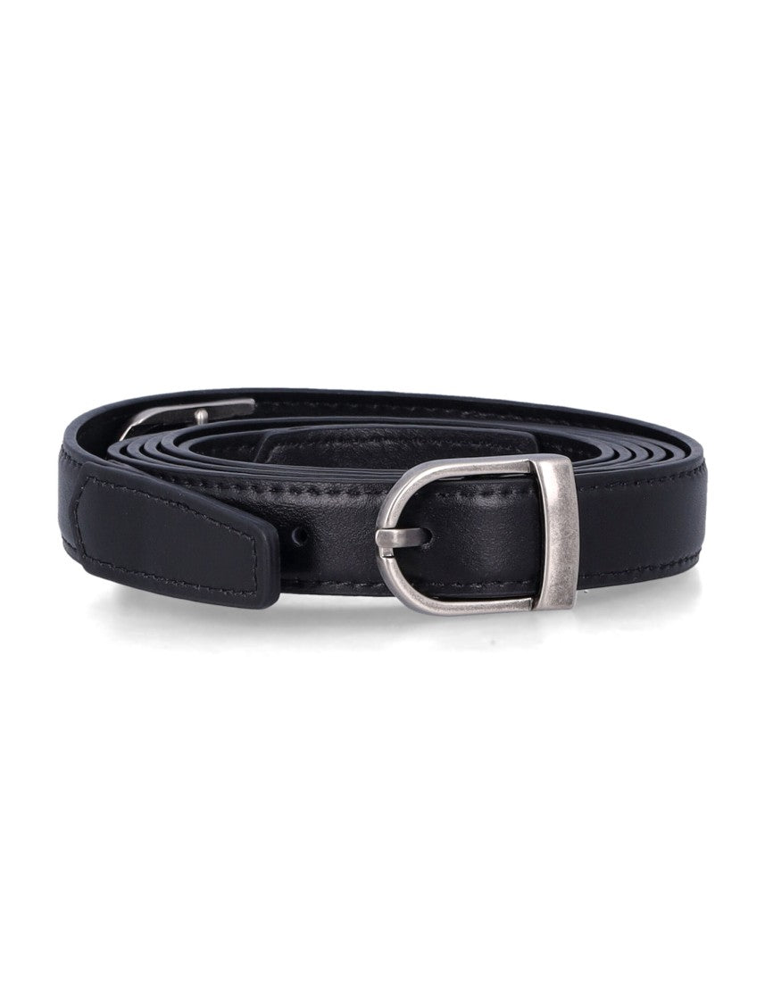 Low Classic Leather Two-Way Buckle Belt