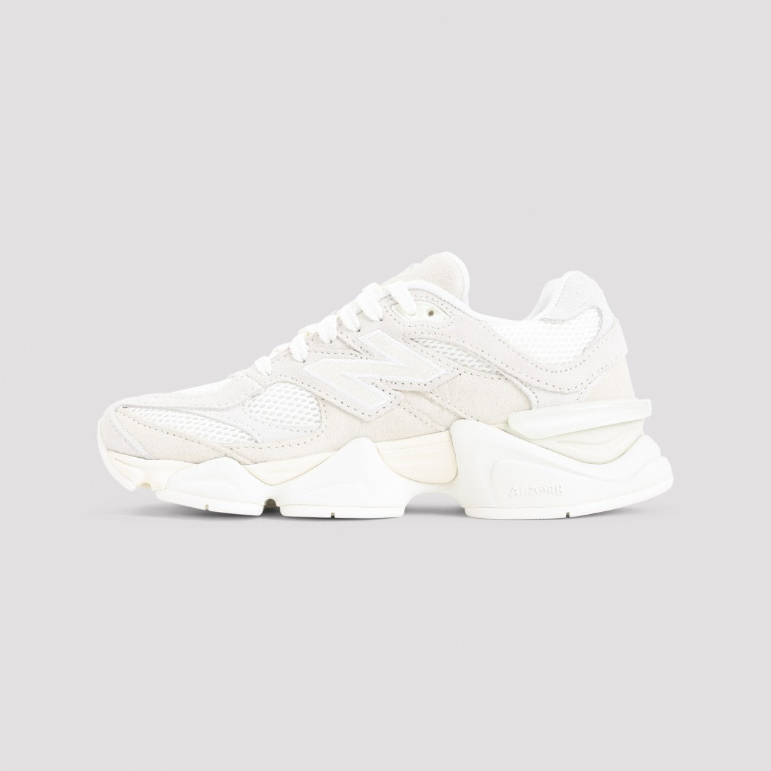 New Balance 9060 Beige Suede Leather Sneakers