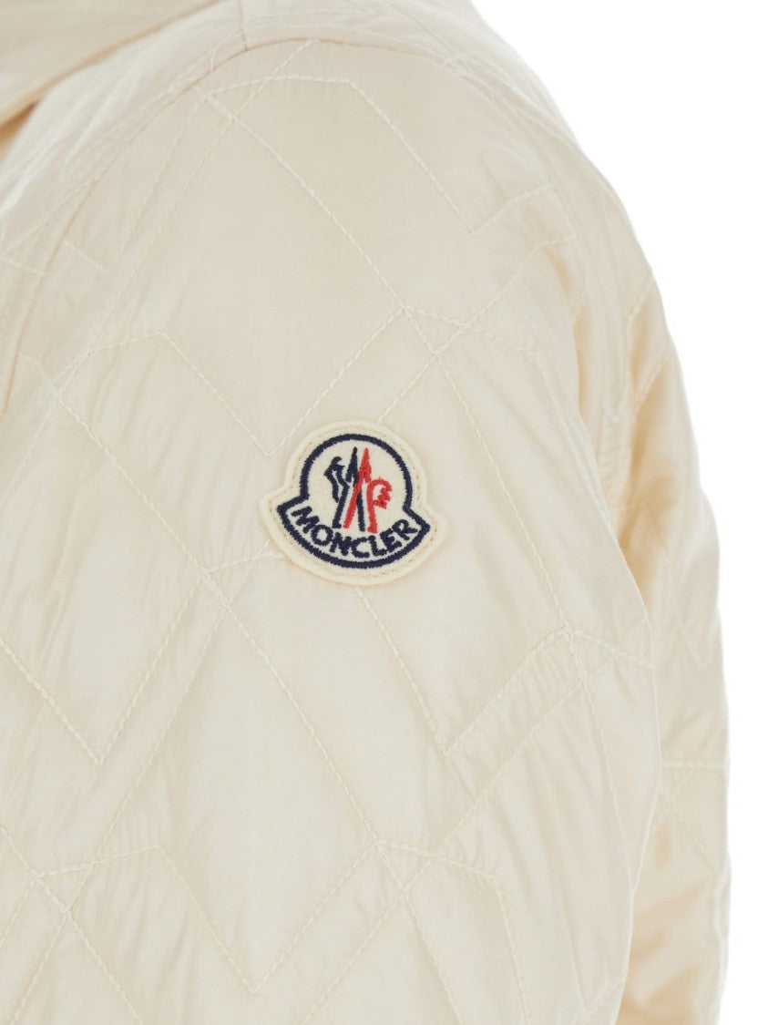 Moncler Quilted Nylon Shirt With Classic Collar
