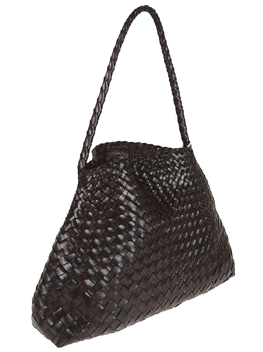 Dragon Tapered Brown Shoulder Bag
