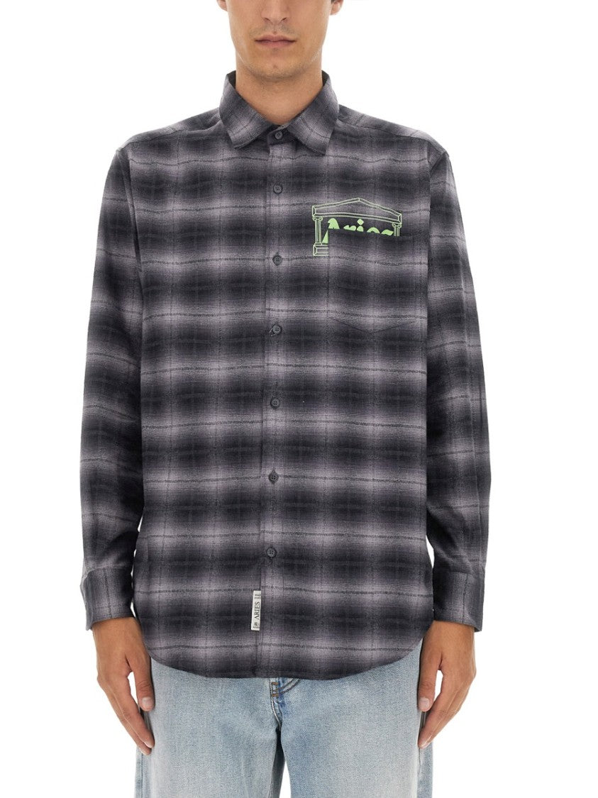 Aries Plaid Pattern Shirt