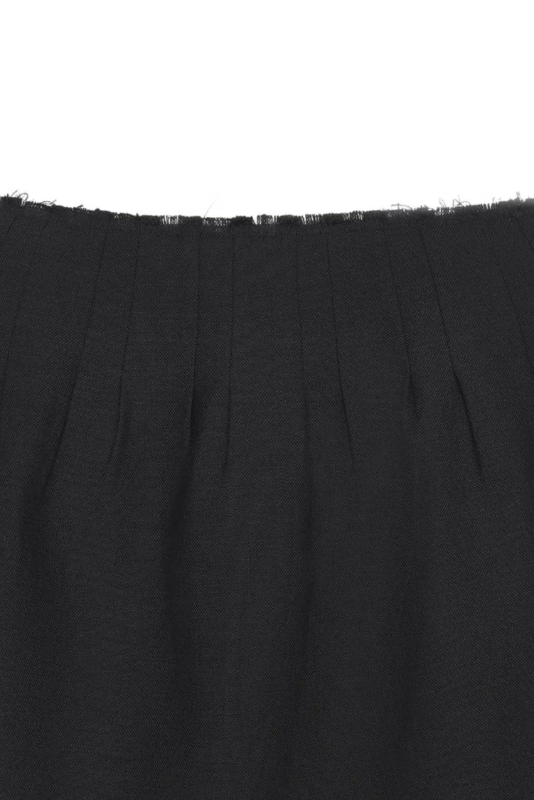 Shushu/Tong Blue Low-Rise Pleated Skirt