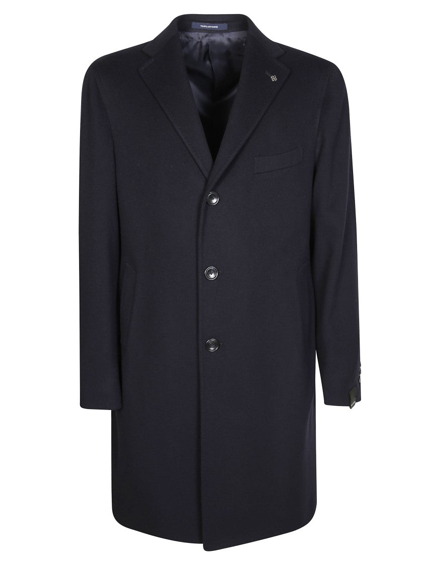 Tagliatore Single-Breasted Wool Chacemire Coat
