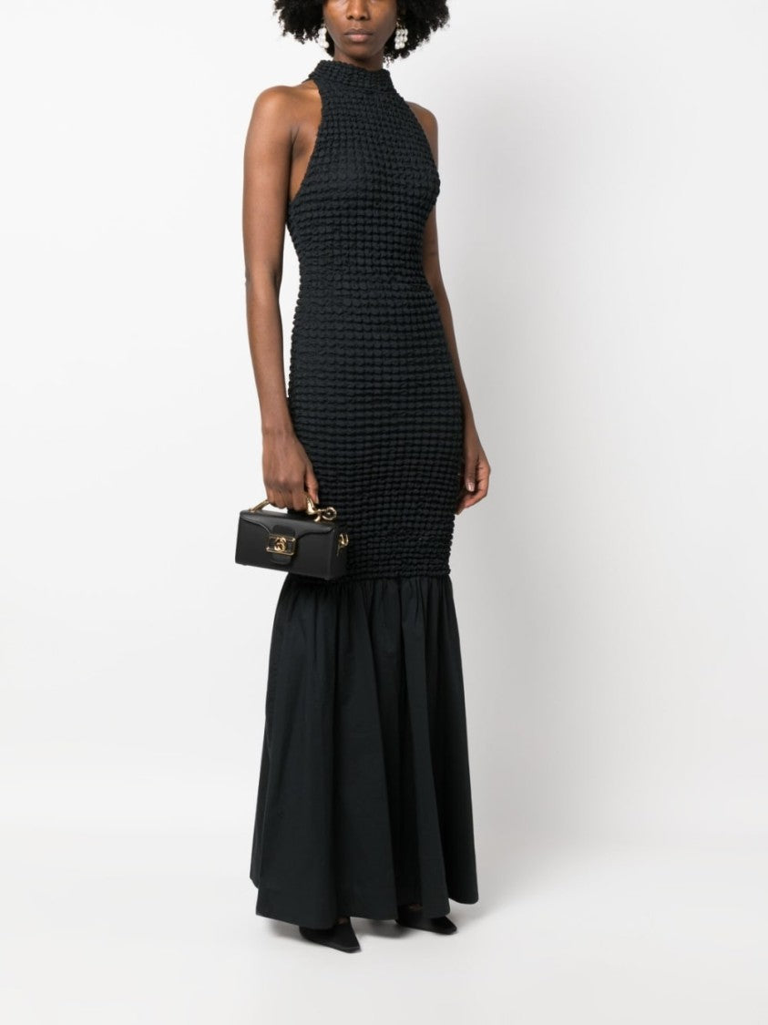 Lanvin Black Calf Leather Panther Hardware Bag