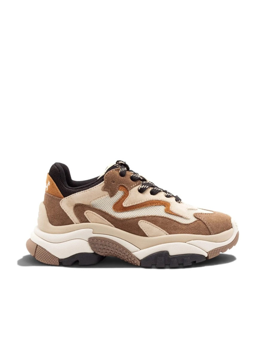 Ash Brown Chunky Oversized Rubber Sole Sneakers