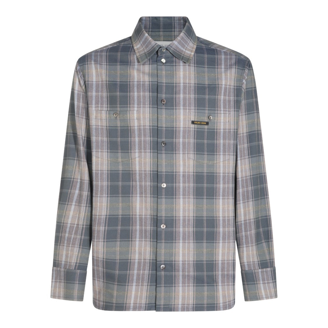 Golden Goose Plaid Chest Pockets Relaxed Casual Shirt